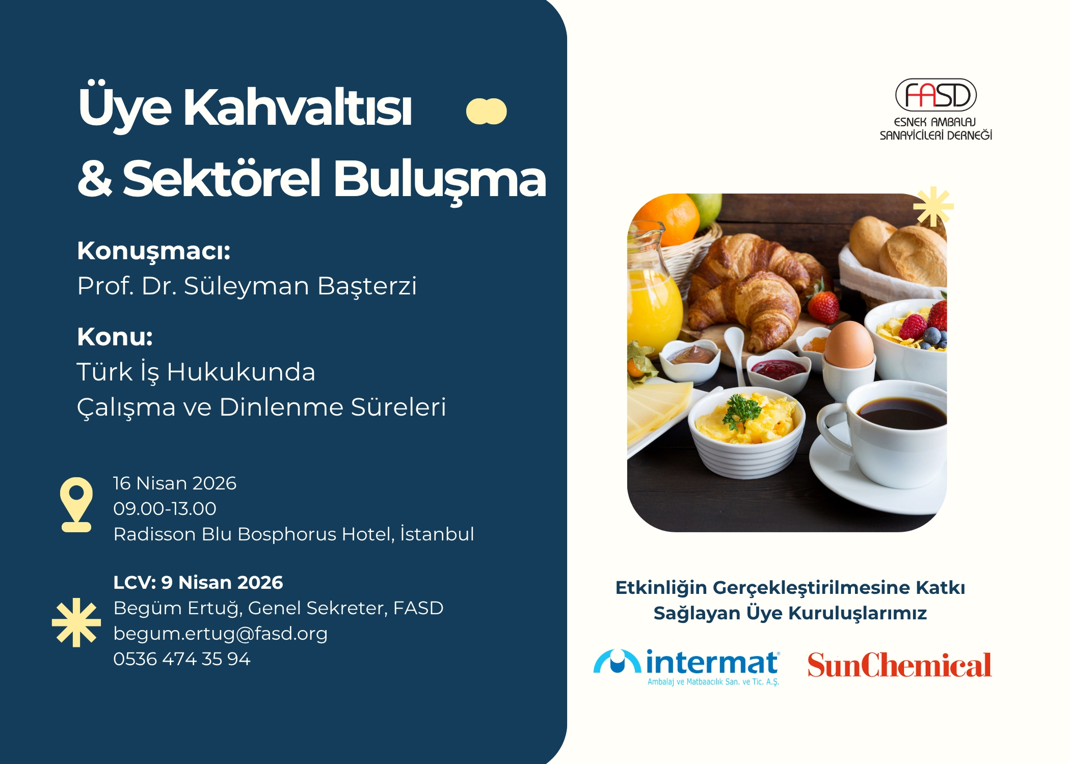 FASD ÜYE KAHVALTI ORGANIZASYONU